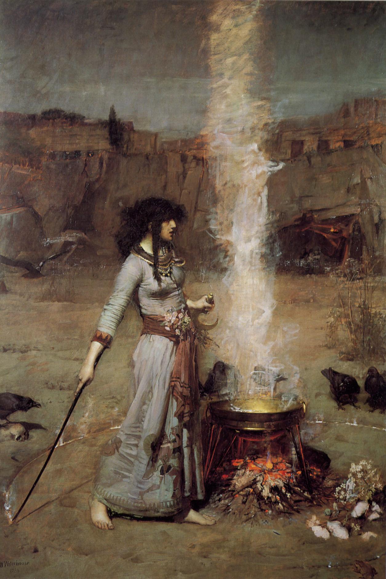 John William Waterhouse's painting The Magic Circle John William Waterhouse's painting The Magic Circle